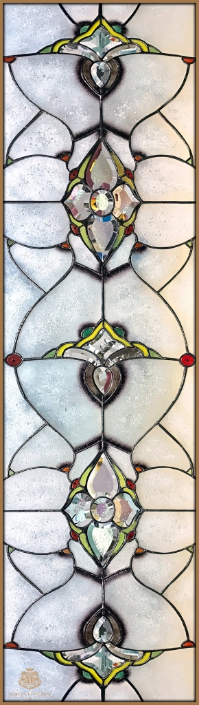 White luxury stained glass